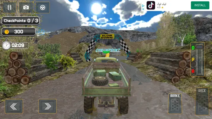 Offroad Mud Truck Simulator Dirt Truck Drive android App screenshot 1