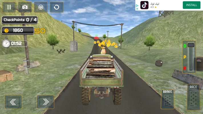 Offroad Mud Truck Simulator Dirt Truck Drive android App screenshot 2